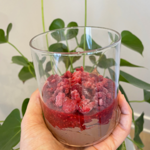 Mousse au chocolat & framboises
