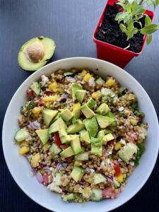 Salade de lentilles colorée